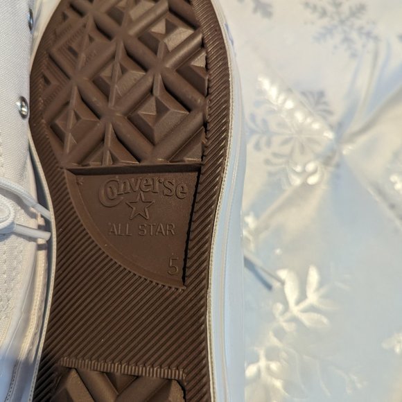 White Converse Chuck Taylor Sneakers - Picture 7 of 8